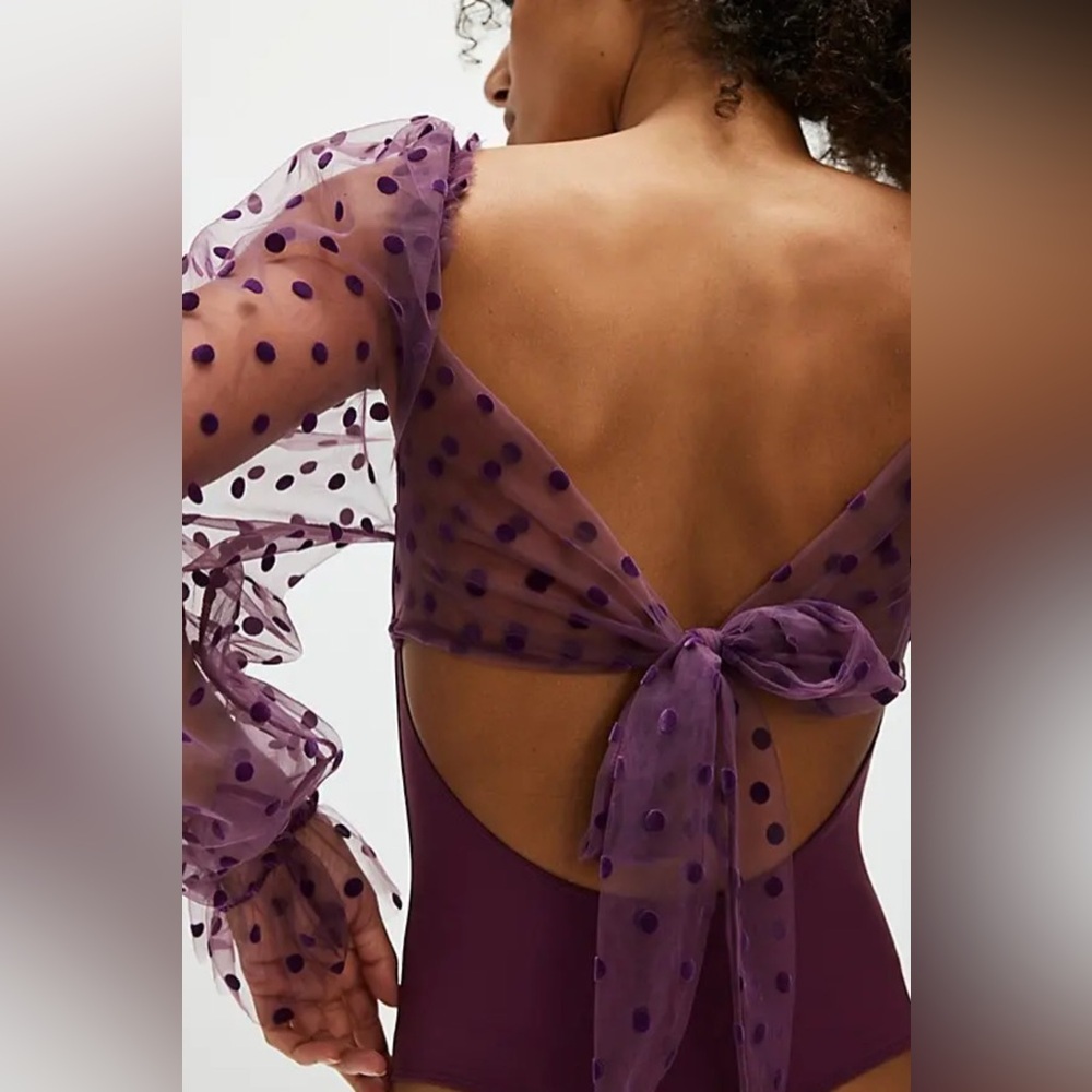 Free People | Molly At Midnight Bodysuit | Large | NWT